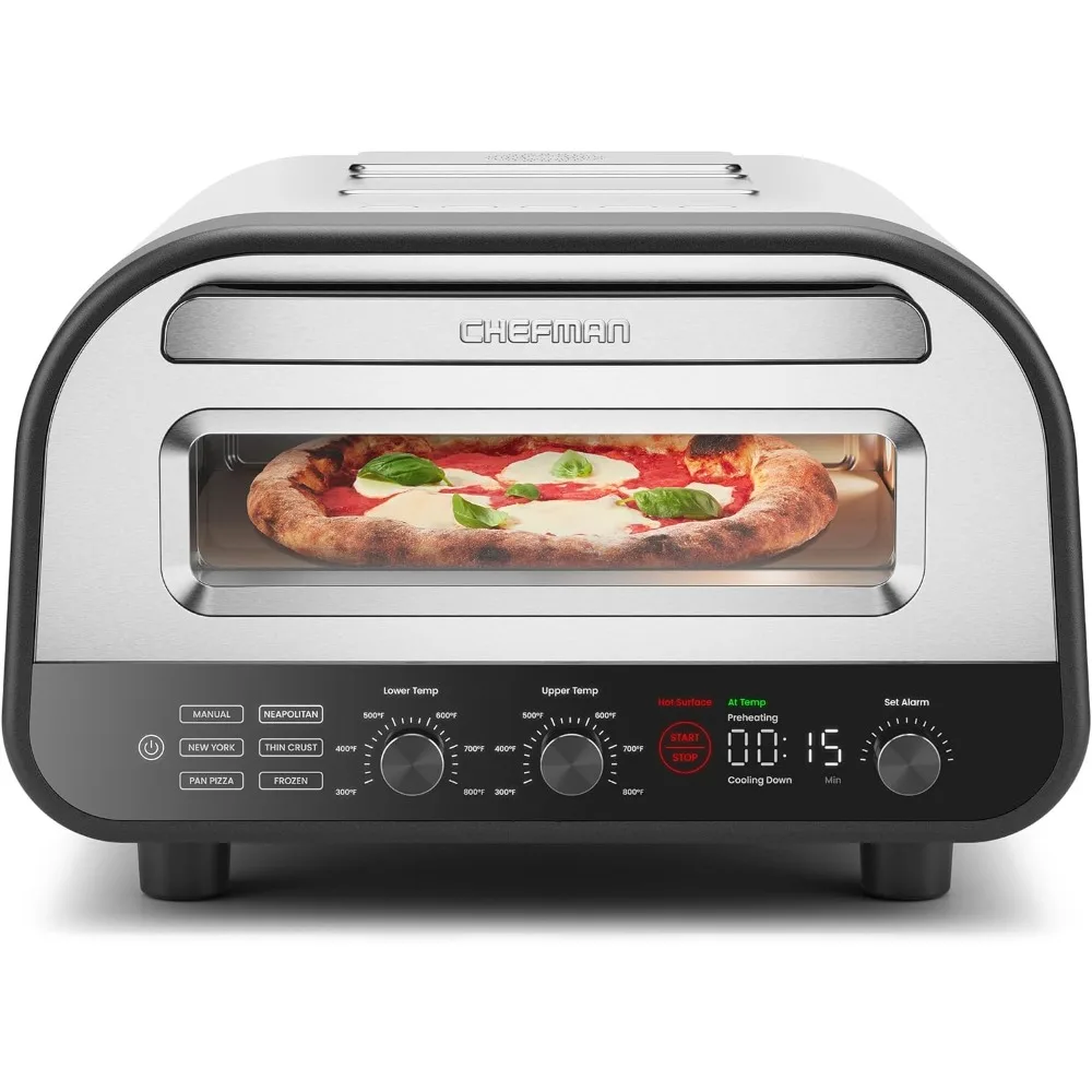 

Внутренняя печь для пиццы-позволяет приготовить 12-дюймовую пиццу за считанные минуты, нагревает до 800 °F-электрическая столешница для пиццы с 5 касаниями