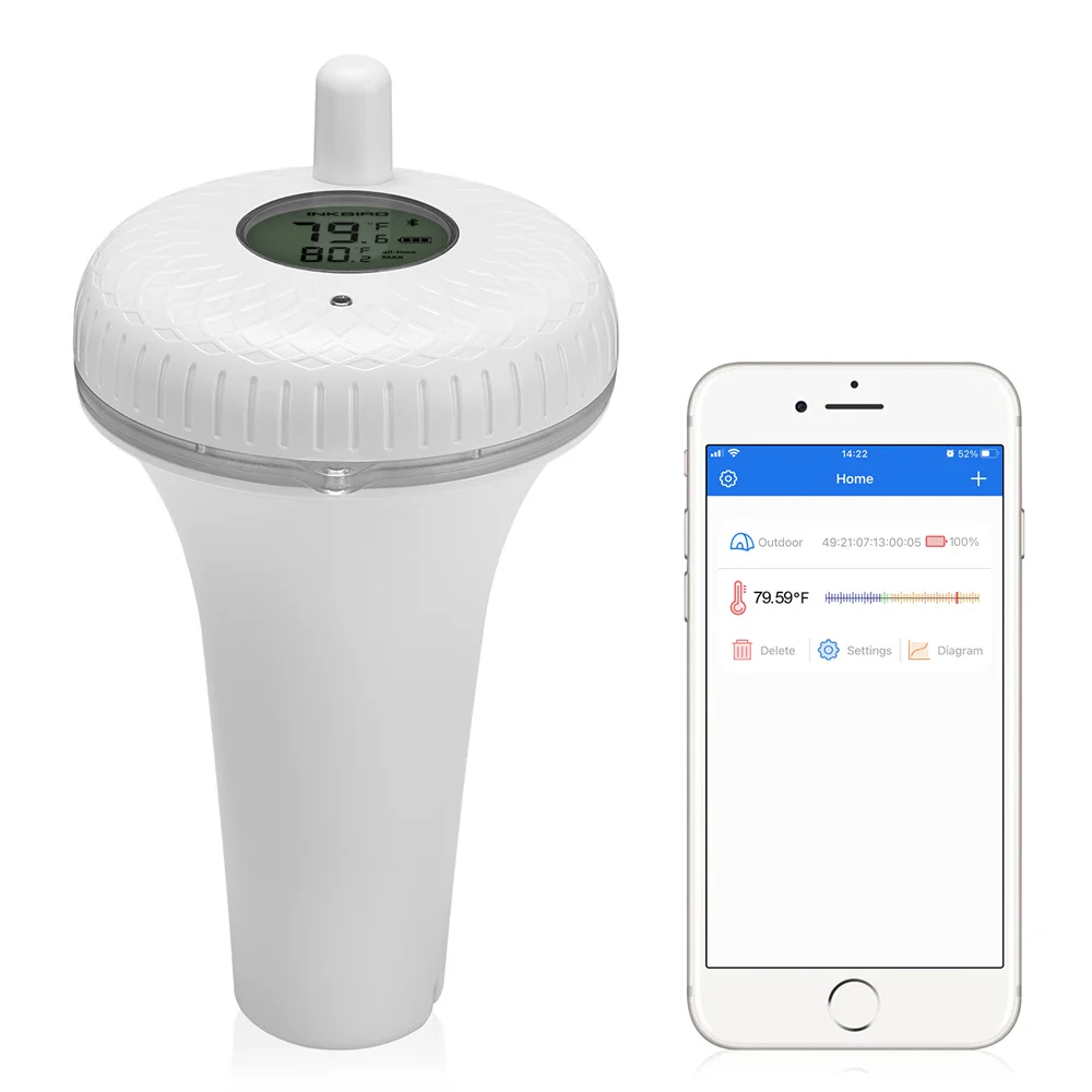 INKBIRD Bluetooth IBS-P01B Pool Thermometer Floating Water Thermometer IPX7 Instant Read & High Accuracy For Fishpond Aquarium
INKBIRD Bluetooth IBS-P01B Pool Thermometer Floating Water Thermometer IPX7 Instant Read & High Accuracy For Fishpond Aquarium