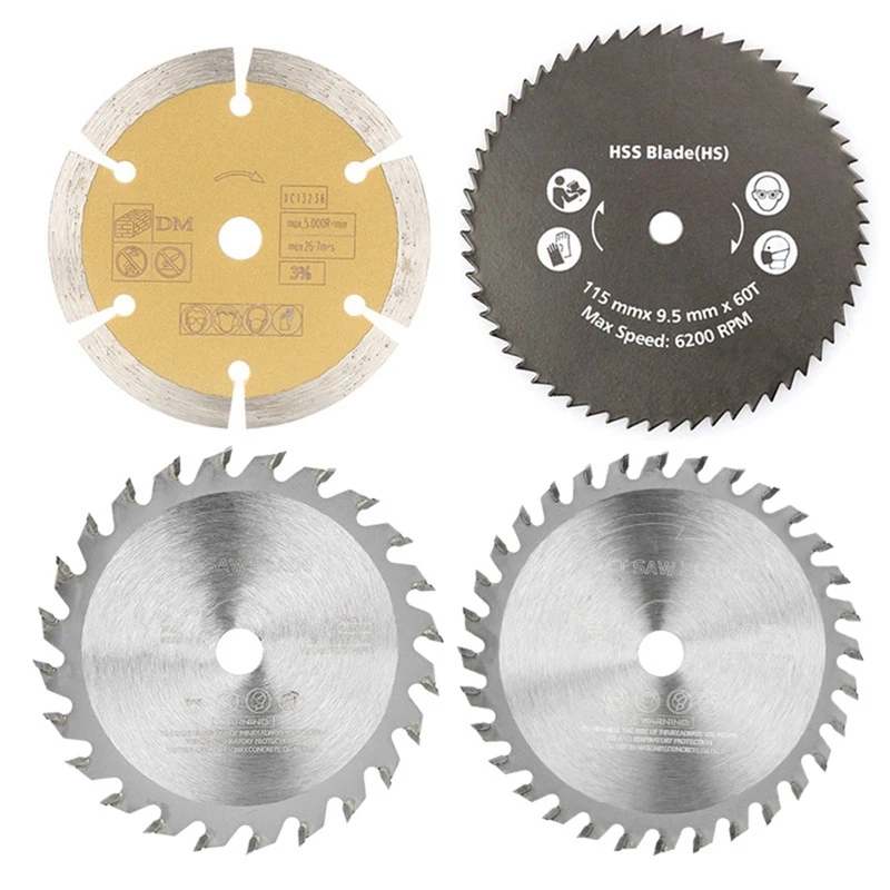 115X10mm Multi-Function Carbide Saw Blade Plastic Cutting Blade Circular Saw Blade 4 Pcs
115X10mm Multi-Function Carbide Saw Blade Plastic Cutting Blade Circular Saw Blade 4 Pcs