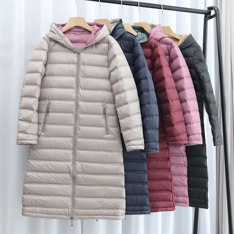 Women Hooded Down Jacket 2022 Autumn Winter Slim Warm Light Thin White Duck Down Coat Parkas Ladies Loose Long Puffer Outerwears
Women Hooded Down Jacket 2022 Autumn Winter Slim Warm Light Thin White Duck Down Coat Parkas Ladies Loose Long Puffer Outerwears