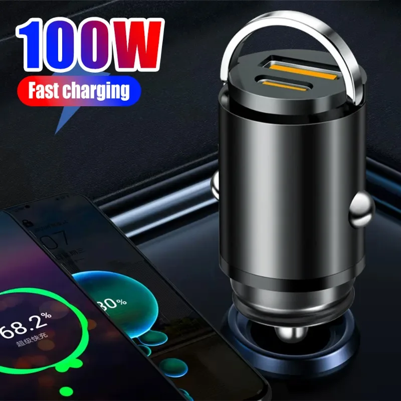 

PD 30W Car Fast Charging Charger Adapter for iPhone Huawei Xiaomi Dual Ports USB Type C Cigarette Lighter