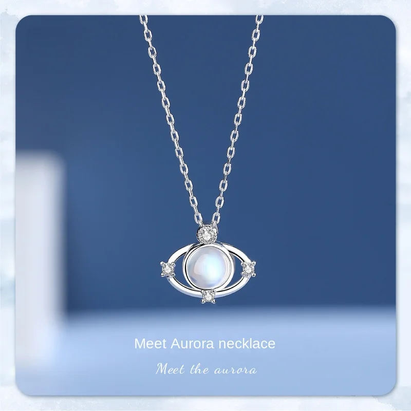 S925 Moonlight Stone Necklace Women Style Sterling Silver Necklace Dream Niche Advanced Sense Lady Clavicular Chain Jewelry Gift
S925 Moonlight Stone Necklace Women Style Sterling Silver Necklace Dream Niche Advanced Sense Lady Clavicular Chain Jewelry Gift