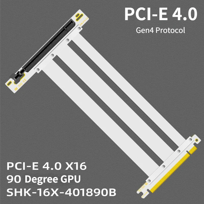 Вертикальный держатель видеокарты Riser White PCIE 4,0 Plus GEN4 PCI-E 4,0 16X, игровой подъемник со слотом, экранированный удлинитель, кабель 0,15-1 м
Вертикальный держатель видеокарты Riser White PCIE 4,0 Plus GEN4 PCI-E 4,0 16X, игровой подъемник со слотом, экранированный удлинитель, кабель 0,15-1 м