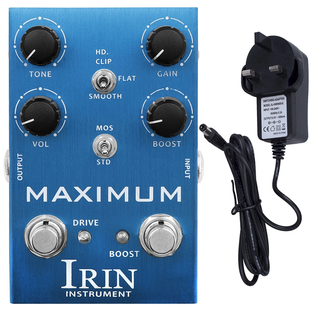 IRIN AN-41 Guitar Effects Pedal MAXIMUM Overdrive Electric Guitar Effect Pedal Guitar Accessories Pedal Synthesizer Effector
IRIN AN-41 Guitar Effects Pedal MAXIMUM Overdrive Electric Guitar Effect Pedal Guitar Accessories Pedal Synthesizer Effector