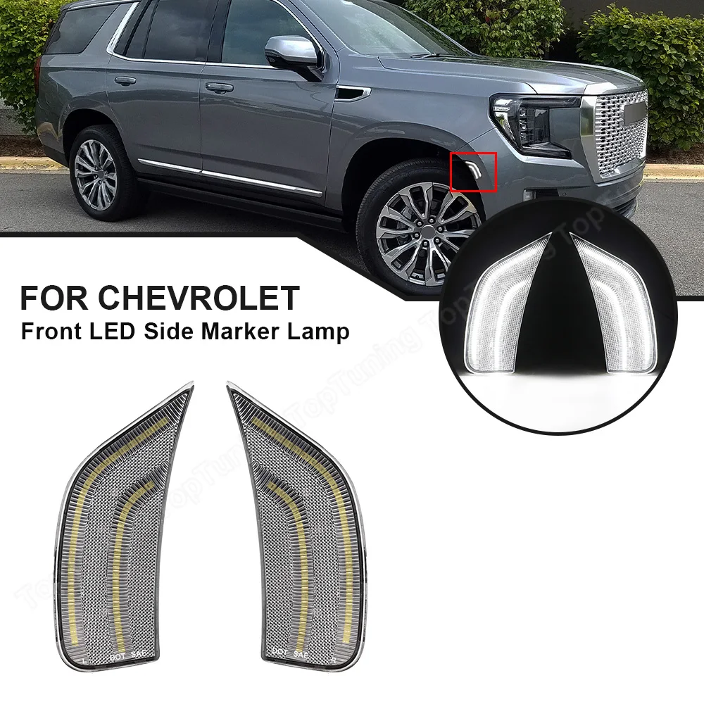 2x Front White Led Fender Side Marker Light For Chevrolet Suburban Tahoe Cadillac Escalade ESV GMC Yukon 2021 2022 Bumper Lamp
2x Front White Led Fender Side Marker Light For Chevrolet Suburban Tahoe Cadillac Escalade ESV GMC Yukon 2021 2022 Bumper Lamp