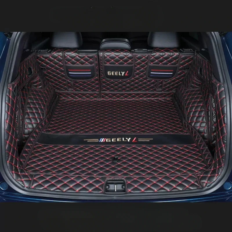 

For Geely Monjaro Xingyue L 2022 2023 Car Trunk Protection PU Leather Mat Catpet Interior Cover Part Auto Styling Accessories