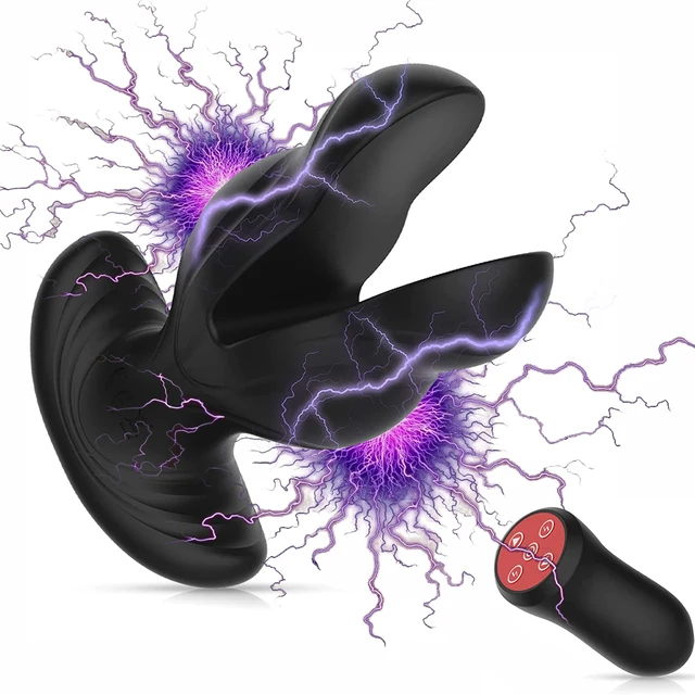 Vibromasseur à Choc Électrique pour Homme, Ohio eur de Prostate, Clitoridien, Éthicateur de Point G, Télécommande, Étanche, Jouet Sexuel pour Adulte 1