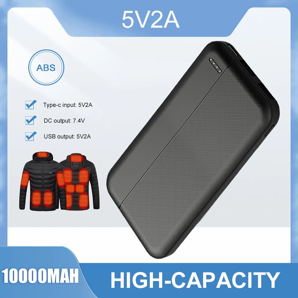 Mini 5V/2A 5000/10000mAh Power Bank Charger Fast Charging External Battery Pack for Heating Vest Jacket Scarf Socks Gloves
Mini 5V/2A 5000/10000mAh Power Bank Charger Fast Charging External Battery Pack for Heating Vest Jacket Scarf Socks Gloves