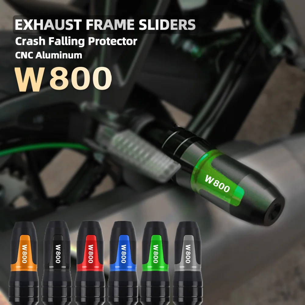 FOR KAWASAKI W800 SE 2012 2013 2014 2015 2016 Motorbike CNC accessories Exhaust Frame Sliders Crash Pads Falling Protector
FOR KAWASAKI W800 SE 2012 2013 2014 2015 2016 Motorbike CNC accessories Exhaust Frame Sliders Crash Pads Falling Protector
