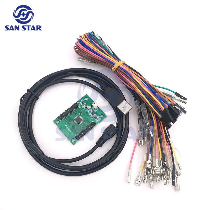 2 Player Xin Mo Arcade Game Zero Delay encode USB Driver Kit MAME PC Keyboard Encoder with Joystick Cables
2 Player Xin Mo Arcade Game Zero Delay encode USB Driver Kit MAME PC Keyboard Encoder with Joystick Cables
