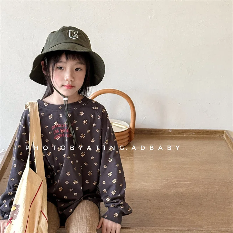 2025 Autumn New Children Long Sleeve T Shirts Cotton Boys Girls Versatile Bottoming Shirts Baby Casual Loose Tees Kids Clothes 12 S32976c440b5848668f6e686038764c0fh