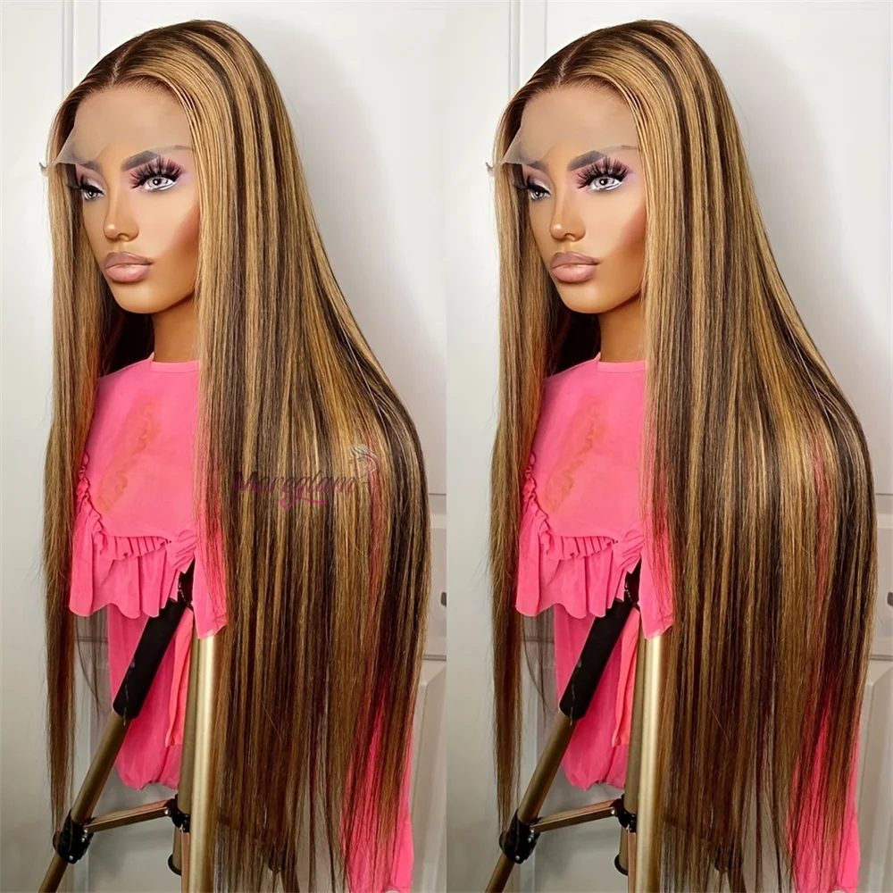 Highlight Brown Straight Lace Front Wig Human Hair Wigs For Women Lace Closure Wig Pre Plucked Honey Blonde Colored Cheap Wigs
Highlight Brown Straight Lace Front Wig Human Hair Wigs For Women Lace Closure Wig Pre Plucked Honey Blonde Colored Cheap Wigs