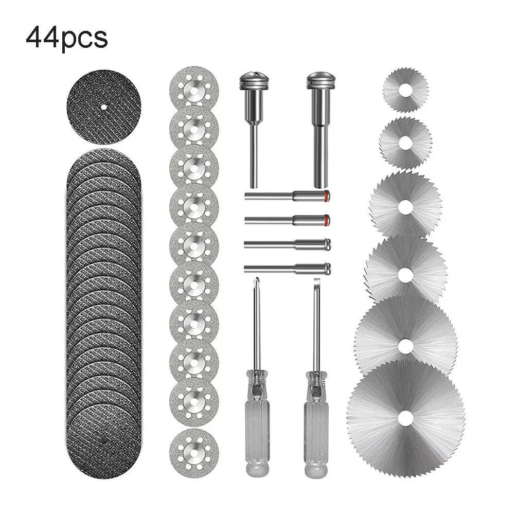 44pcs Circular Saw Blade 32mm 6.35mm HSS Resin Diamond Cutting Discs Grinding Wheel For Rotary Tool Electric Grinder Accessories
44pcs Circular Saw Blade 32mm 6.35mm HSS Resin Diamond Cutting Discs Grinding Wheel For Rotary Tool Electric Grinder Accessories