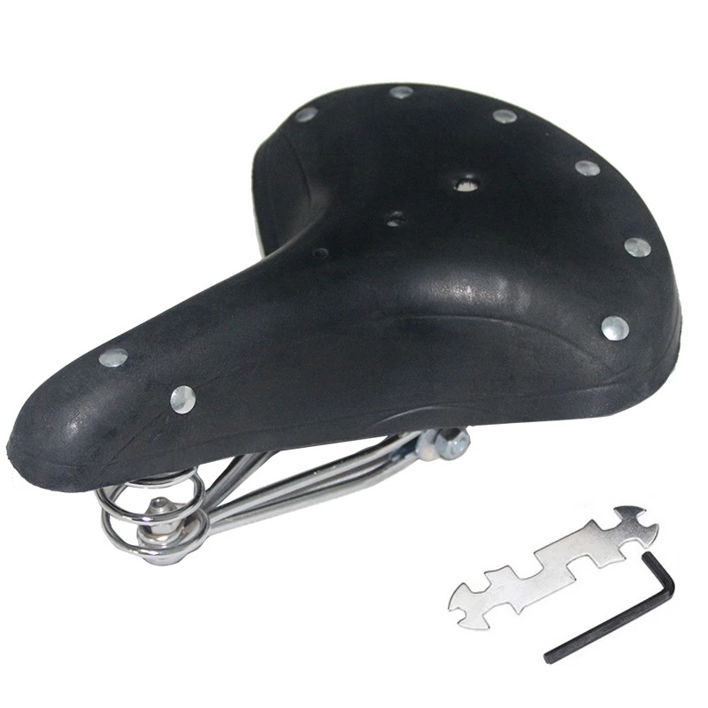 Retro Vintage Bicycle Saddle 3 Spring Shock Seat Cushion Cycling Comfortable Replacement Bicycle Saddle,Black
Retro Vintage Bicycle Saddle 3 Spring Shock Seat Cushion Cycling Comfortable Replacement Bicycle Saddle,Black