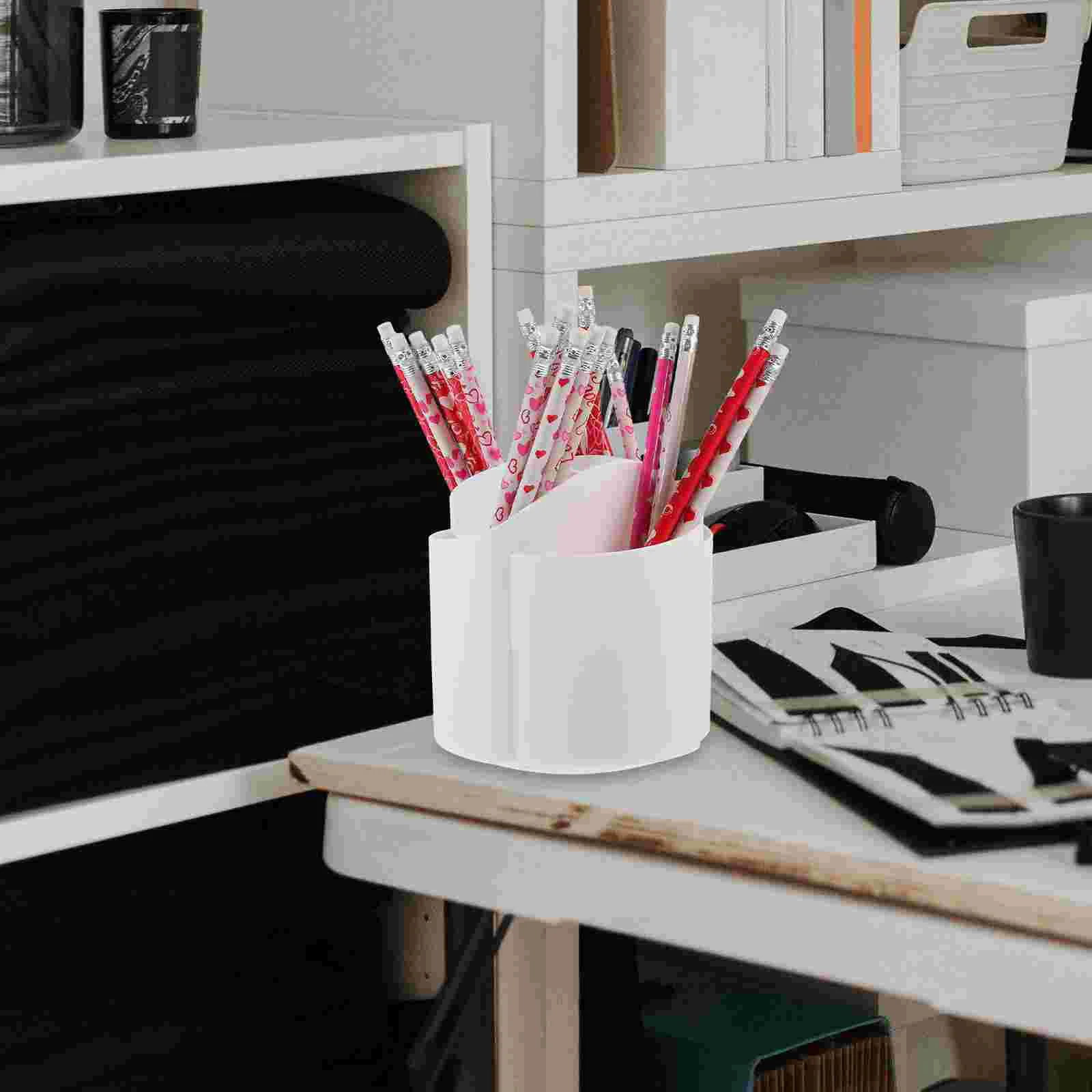 Rotating Pen Holder Office Organizer for Desk Desktop Brush Pencil Plastic Storage
Rotating Pen Holder Office Organizer for Desk Desktop Brush Pencil Plastic Storage