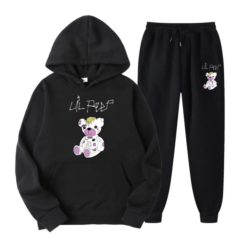 Lil Peep Sweatshirt Sets for Men Women Spring Y2k Bear Graphic Hoodies and Long Pants 2 Piece Sets Fleece Loose Tracksuit Unisex
Lil Peep Sweatshirt Sets for Men Women Spring Y2k Bear Graphic Hoodies and Long Pants 2 Piece Sets Fleece Loose Tracksuit Unisex