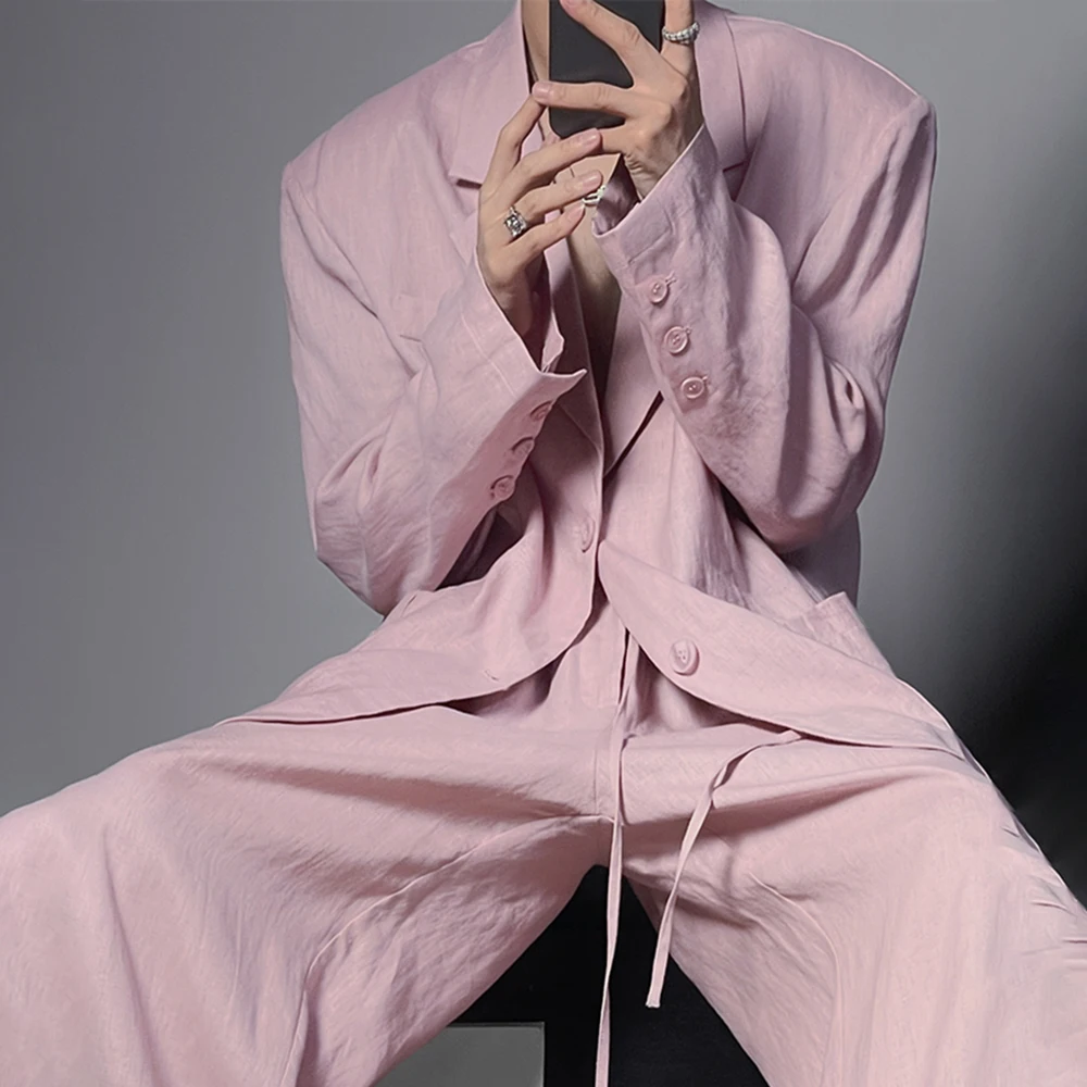 Loose Light Luxury Suit Jacket For Men 2024 New Autumn Casual Thin Simple Solid Temperament Suit Jacket Wide Leg Pants Suit
Loose Light Luxury Suit Jacket For Men 2024 New Autumn Casual Thin Simple Solid Temperament Suit Jacket Wide Leg Pants Suit