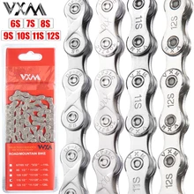 VXM MTB Mountain Road Bike Bicycle Chain Single Speed 8/9/10/11/12 Compact Structure Ighway Folding Bike Chain High-Carbon Steel
VXM MTB Mountain Road Bike Bicycle Chain Single Speed 8/9/10/11/12 Compact Structure Ighway Folding Bike Chain High-Carbon Steel