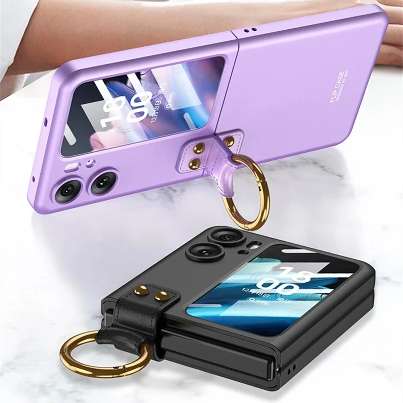 С защитным стеклом для OPPO Find N2, флип-кольцо для телефона, подставка-держатель, жесткий бронированный противоударный матовый тонкий чехол из поликарбоната
С защитным стеклом для OPPO Find N2, флип-кольцо для телефона, подставка-держатель, жесткий бронированный противоударный матовый тонкий чехол из поликарбоната