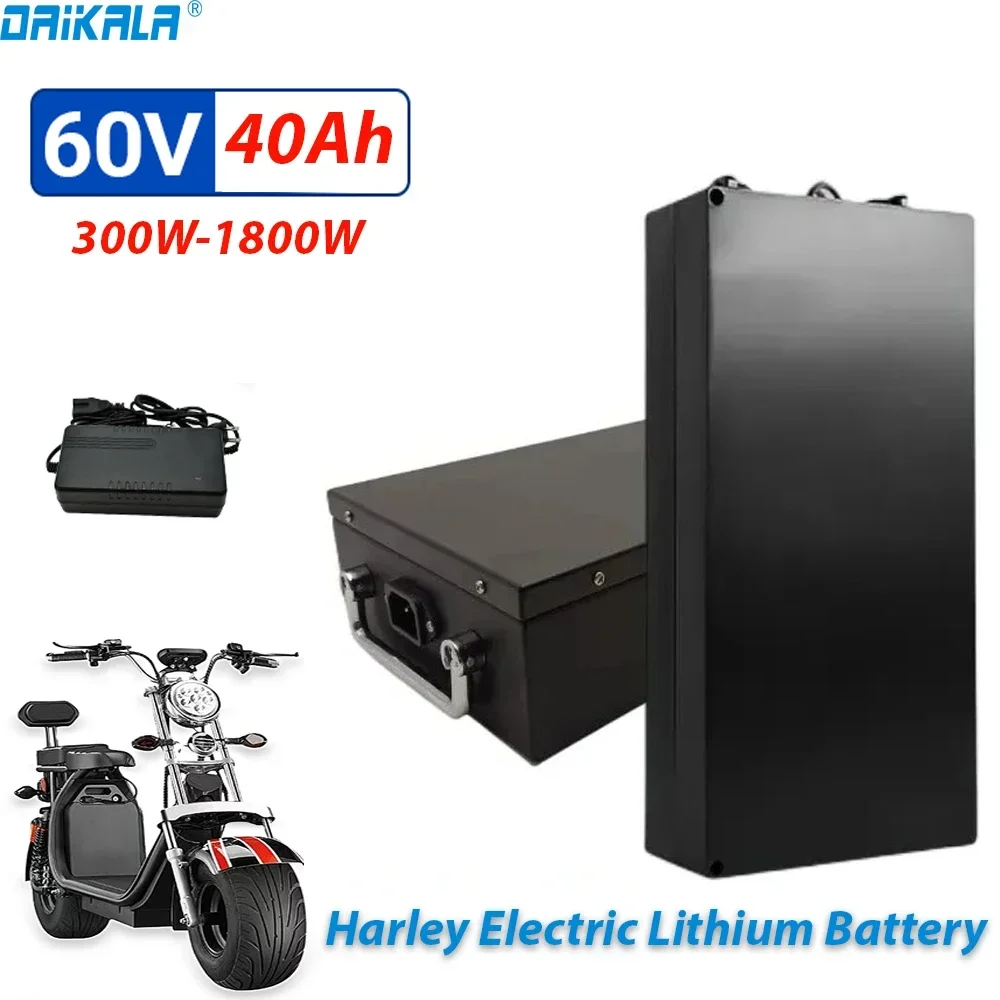 

Daikala Harley Electric Lithium Battery 18650 Battery 60V 20Ah30Ah40Ah for Two Wheel Foldable Citycoco Electric Scooter Bicycle