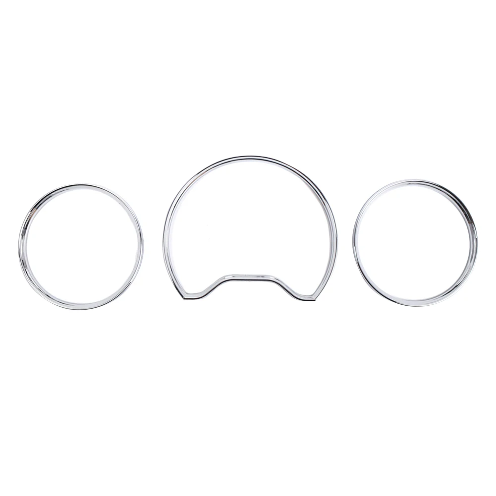 

3 шт., хромированные кольца для приборной панели Mercedes-Benz