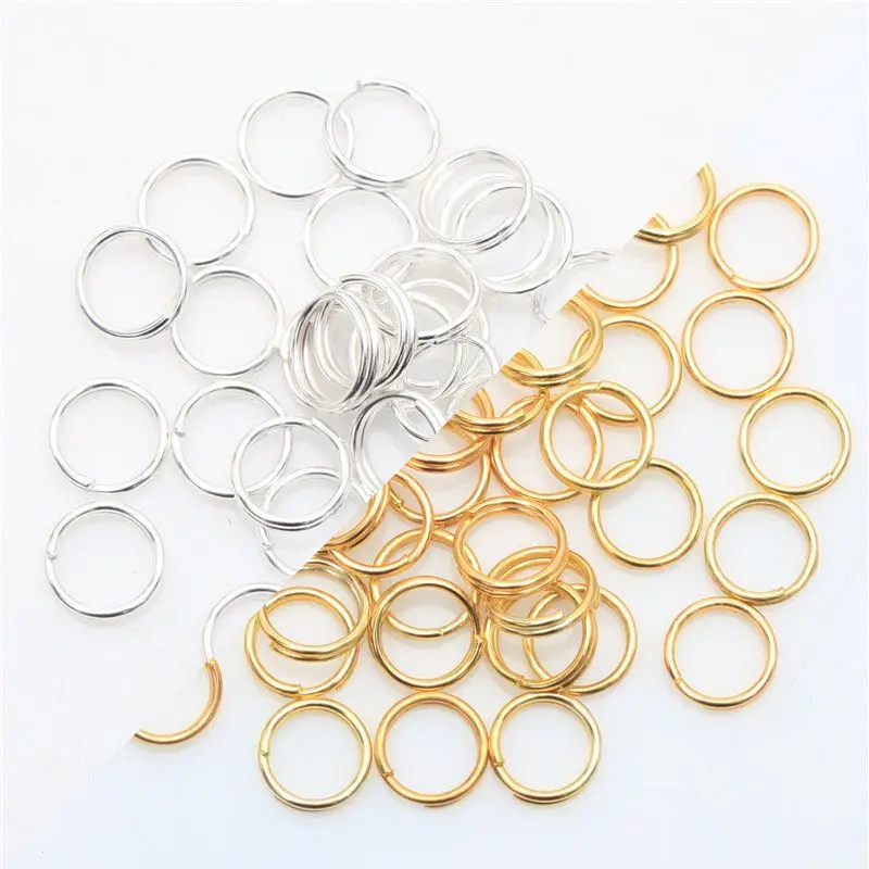 5 6 7 8MM Gold-plate Silver Color Bronze Round Metal Double Layer Jump Split Ring Link Loop For Jewelry Handmade Diy Accessories
5 6 7 8MM Gold-plate Silver Color Bronze Round Metal Double Layer Jump Split Ring Link Loop For Jewelry Handmade Diy Accessories