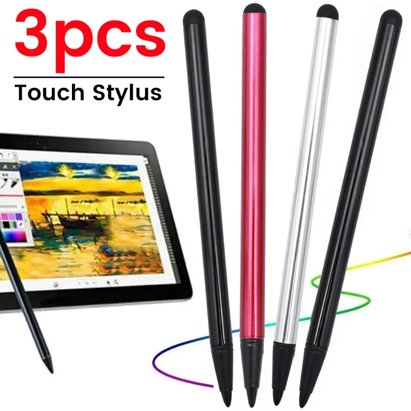 

3/1Pcs Capacitive/Resistive Touch Stylus Pencil Touch Screen Drawing Tablet Pen for Smartphone Android iPhone iPad Samsung
