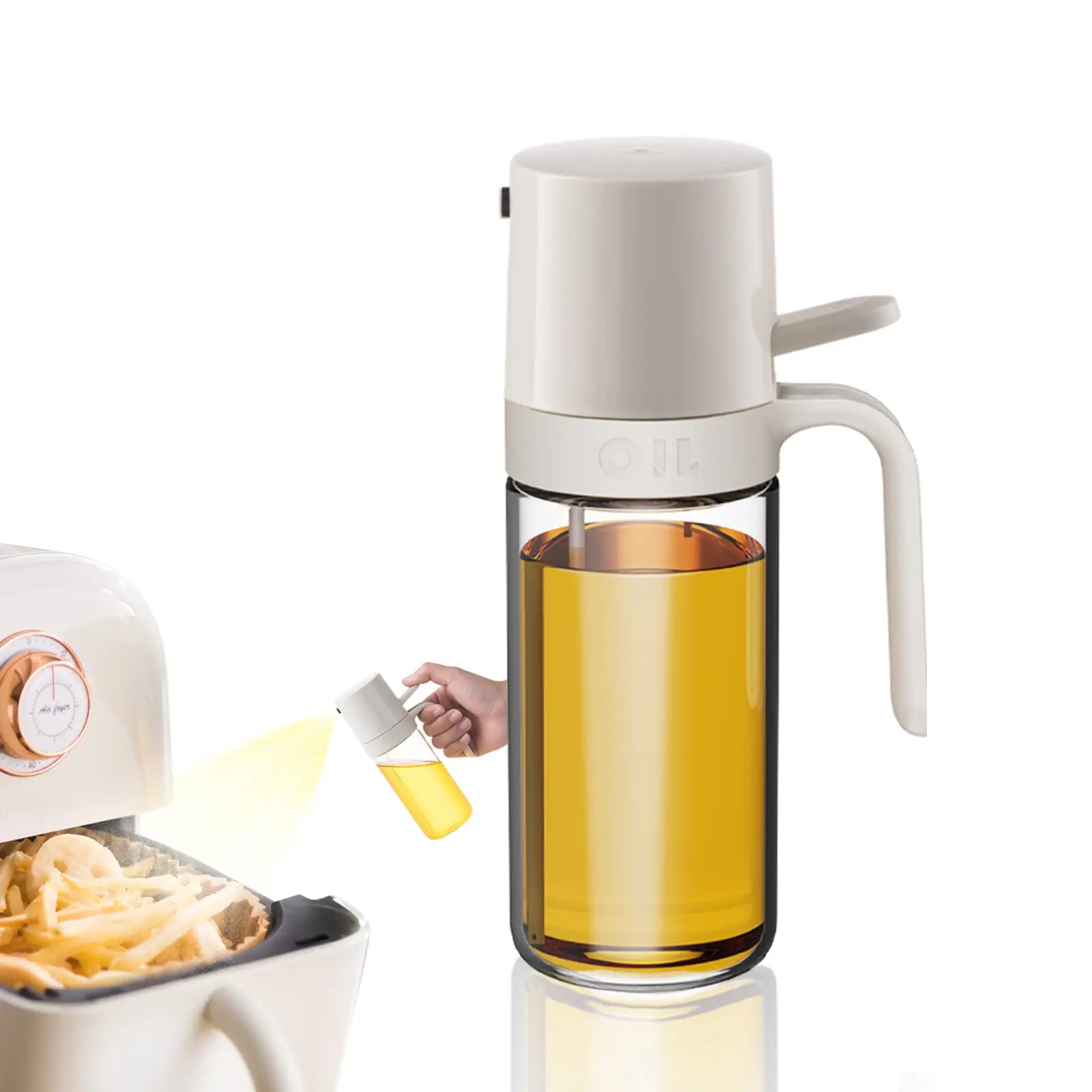 Cooking oil sprayer bottle, 250 ml glass olive oil sprayer bottle, air fryer kitchen gadget accessories, canola oil sprayer
Cooking oil sprayer bottle, 250 ml glass olive oil sprayer bottle, air fryer kitchen gadget accessories, canola oil sprayer