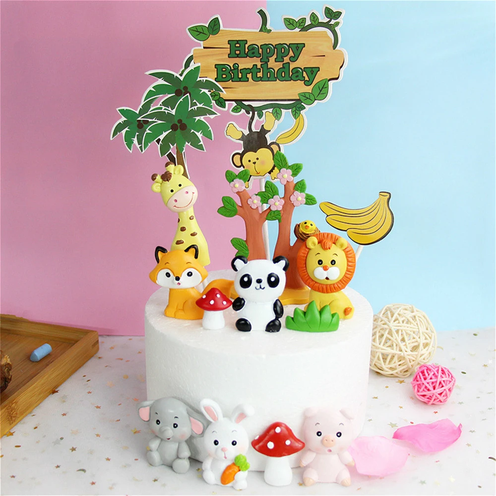 Woodland Animals Cake Decor Happy Birthday Cake Topper Forest Jungle Safari Baby Shower Birthday Party Cake Decoration Tools
Woodland Animals Cake Decor Happy Birthday Cake Topper Forest Jungle Safari Baby Shower Birthday Party Cake Decoration Tools