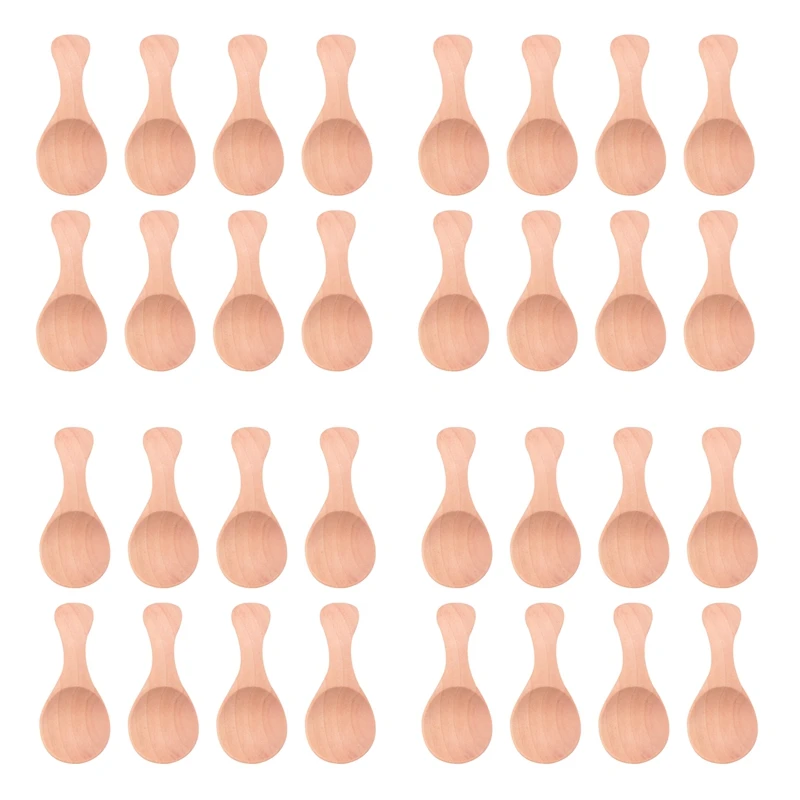 32Pcs Small Wooden Salt Spoon Solid Wood Condiments Spoon Handmade Honey Teaspoon
32Pcs Small Wooden Salt Spoon Solid Wood Condiments Spoon Handmade Honey Teaspoon