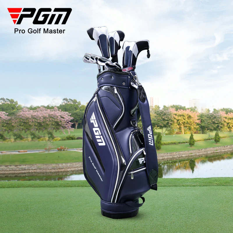 

PGM golf bag Men's standard bag High-end crystal PU waterproof microfiber leather ball bag manufacturers direct sales