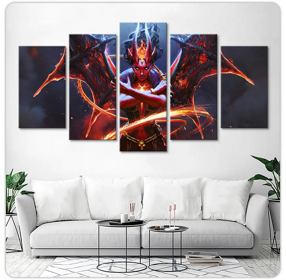 5 Panels Canvas Wall Arts Poster Painting Queen Of Pain Arcana Dota 2 Eminence Of Ristul Pictuer Print Home Decor Living Room
5 Panels Canvas Wall Arts Poster Painting Queen Of Pain Arcana Dota 2 Eminence Of Ristul Pictuer Print Home Decor Living Room