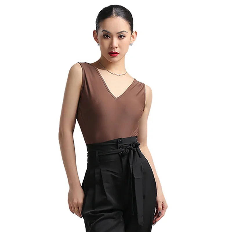 Sexy Backless Latin Dance Bodysuit Women Sleeveless Latin Dancing Tops Adults Samba Chacha Ballroom Dance Practice Tops VBH16
Sexy Backless Latin Dance Bodysuit Women Sleeveless Latin Dancing Tops Adults Samba Chacha Ballroom Dance Practice Tops VBH16