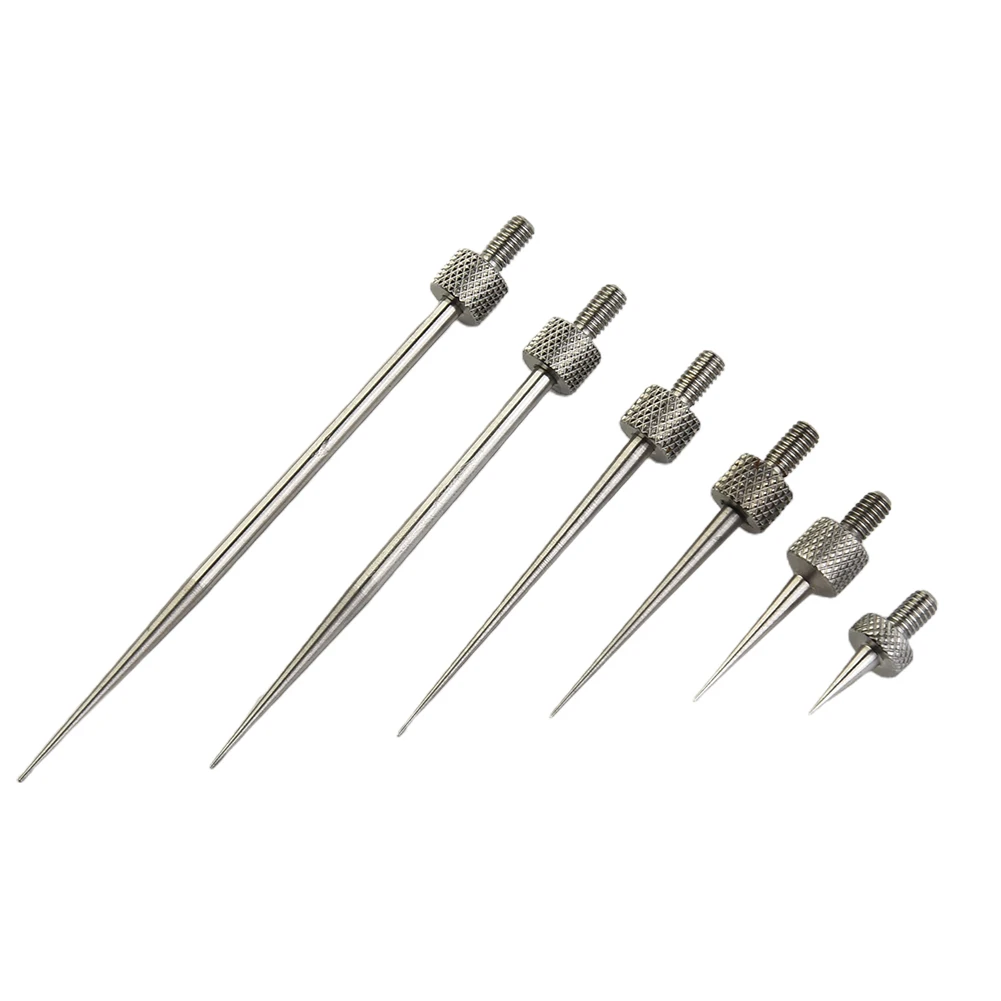 

6pcs Indicator Tirmtables Extension Kit Test Thread Tool Depth Dial Digital Gauge High Speed Steel Stem Accessories