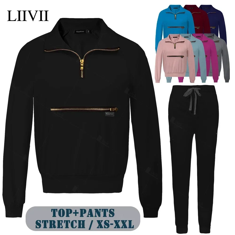 Medical Scrubs Women Uniforms Hospital Scrubs Set Doctor Nurse Uniforms Dental Surgery Suit Beauty Workwear Operating Room Suits
Medical Scrubs Women Uniforms Hospital Scrubs Set Doctor Nurse Uniforms Dental Surgery Suit Beauty Workwear Operating Room Suits
