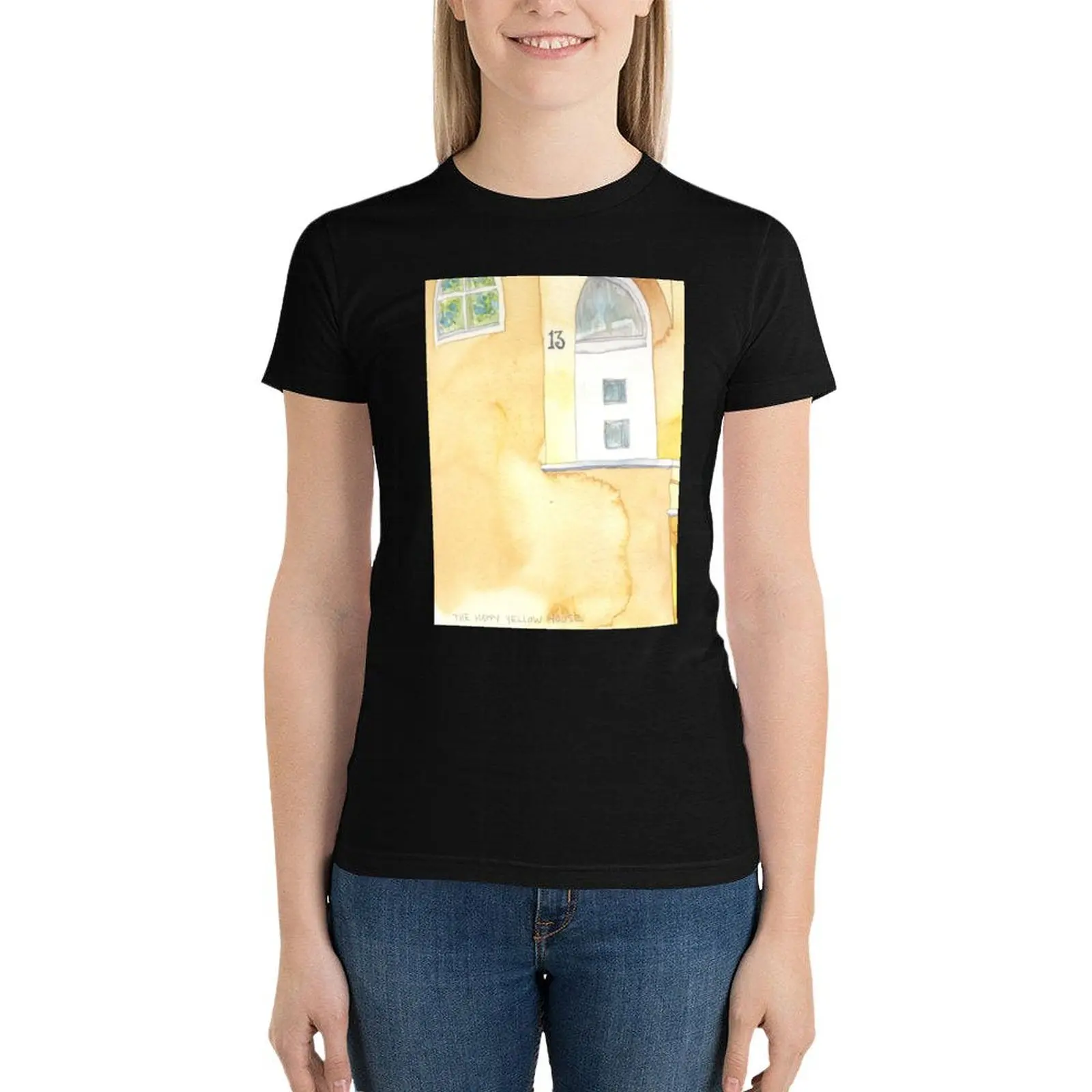 The Happy Yellow House' T-Shirt aesthetic clothes shirts graphic tees Women's tops
The Happy Yellow House' T-Shirt aesthetic clothes shirts graphic tees Women's tops