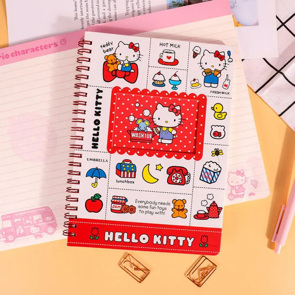 60Pages A5 Kawaii Coil Notebook Sanriod Hellokittys Cute Mymelody Cartoon Cute Binder Portable Book Writing Exercise Office Gift
60Pages A5 Kawaii Coil Notebook Sanriod Hellokittys Cute Mymelody Cartoon Cute Binder Portable Book Writing Exercise Office Gift