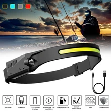 COB LED Headlamp Motion Sensor Headlight Waterproof 4 Modes Flashlight USB Rechargeable Work Light for Camping Running Fishing
COB LED Headlamp Motion Sensor Headlight Waterproof 4 Modes Flashlight USB Rechargeable Work Light for Camping Running Fishing