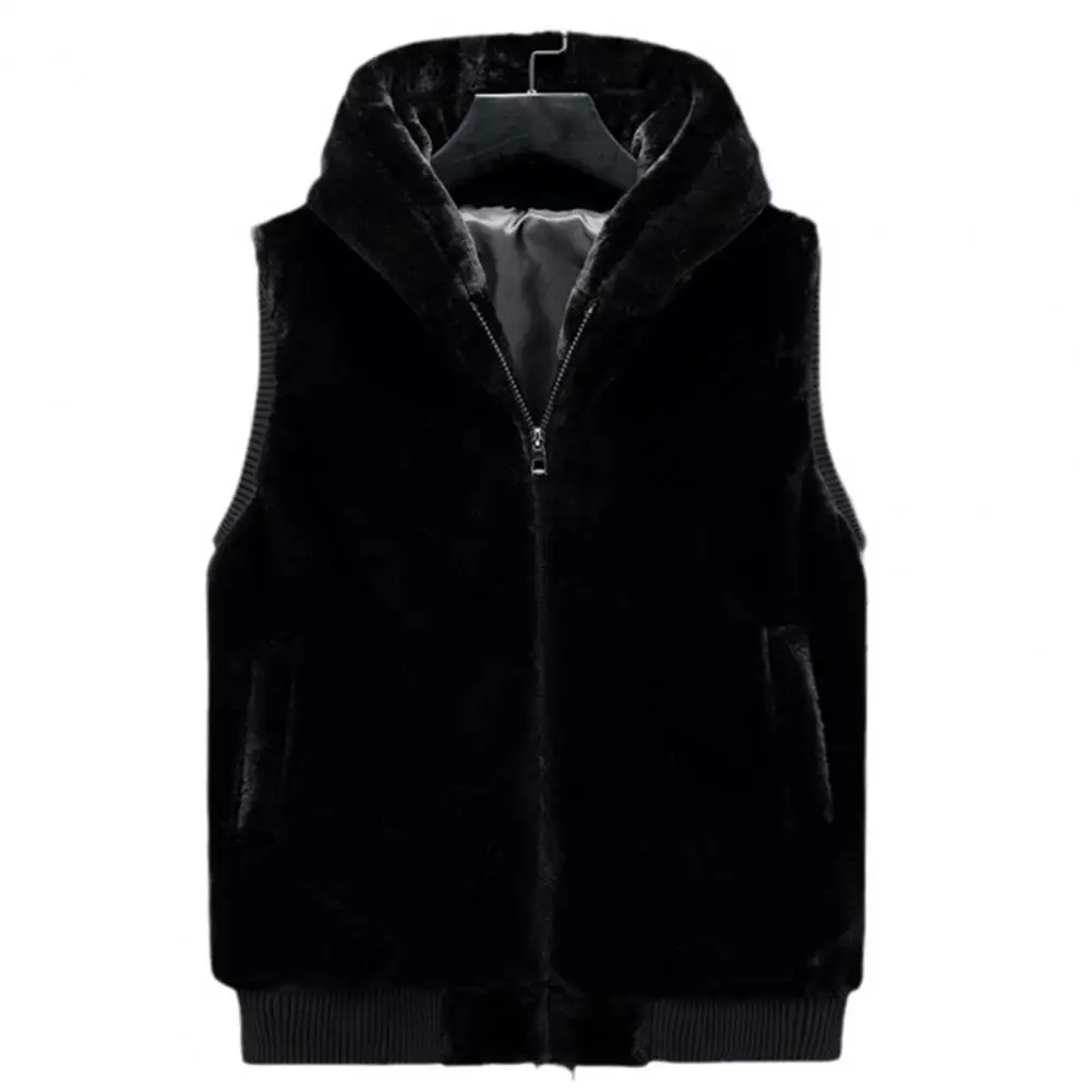 Winter Men Vest Plush Faux Fur Hooded Sleeveless Thickened Pockets Cardigan Warm Mid Length Waistcoat
Winter Men Vest Plush Faux Fur Hooded Sleeveless Thickened Pockets Cardigan Warm Mid Length Waistcoat