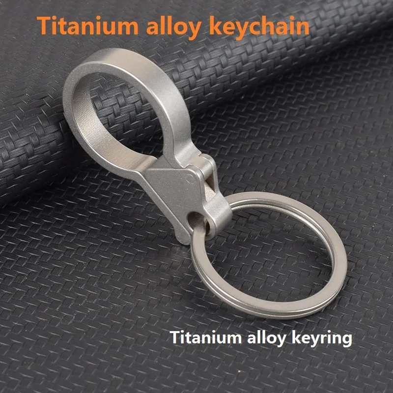 Titanium alloy ring keychain creative clasp mini hanging clasp convenient and durable men's waist hanging clasp Key Chain
Titanium alloy ring keychain creative clasp mini hanging clasp convenient and durable men's waist hanging clasp Key Chain
