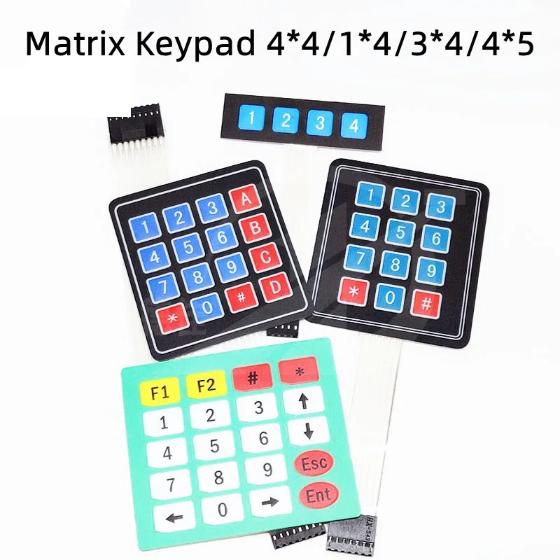 

Large Buttons 4*4/1*4/3*4/4*5 Matrix Keypad MCU External Expansion Film keyboard