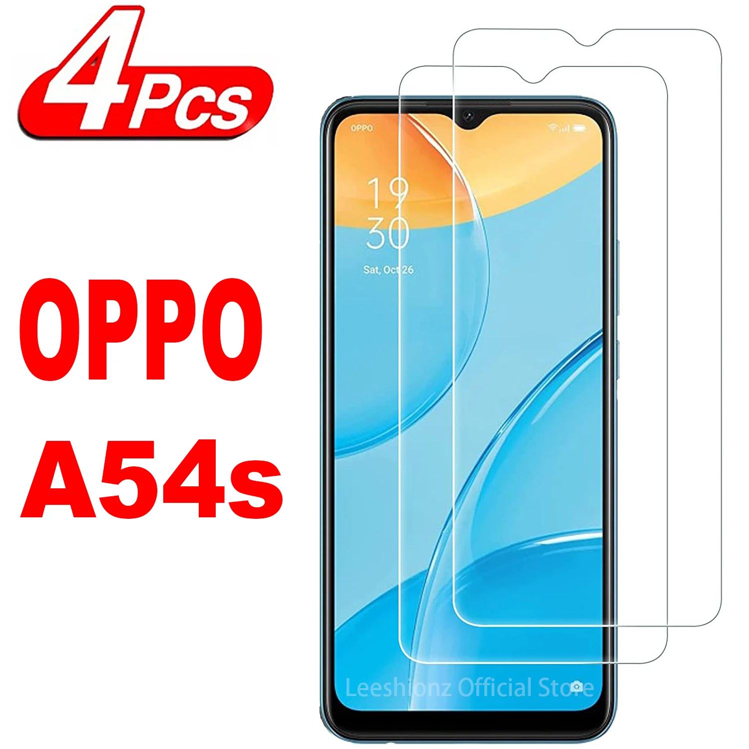 

2/4Pcs Tempered For OPPO A54S A53 A53S A55 A58 A57S A74 A76 A77 A78 A98 5G Screen Protector Glass