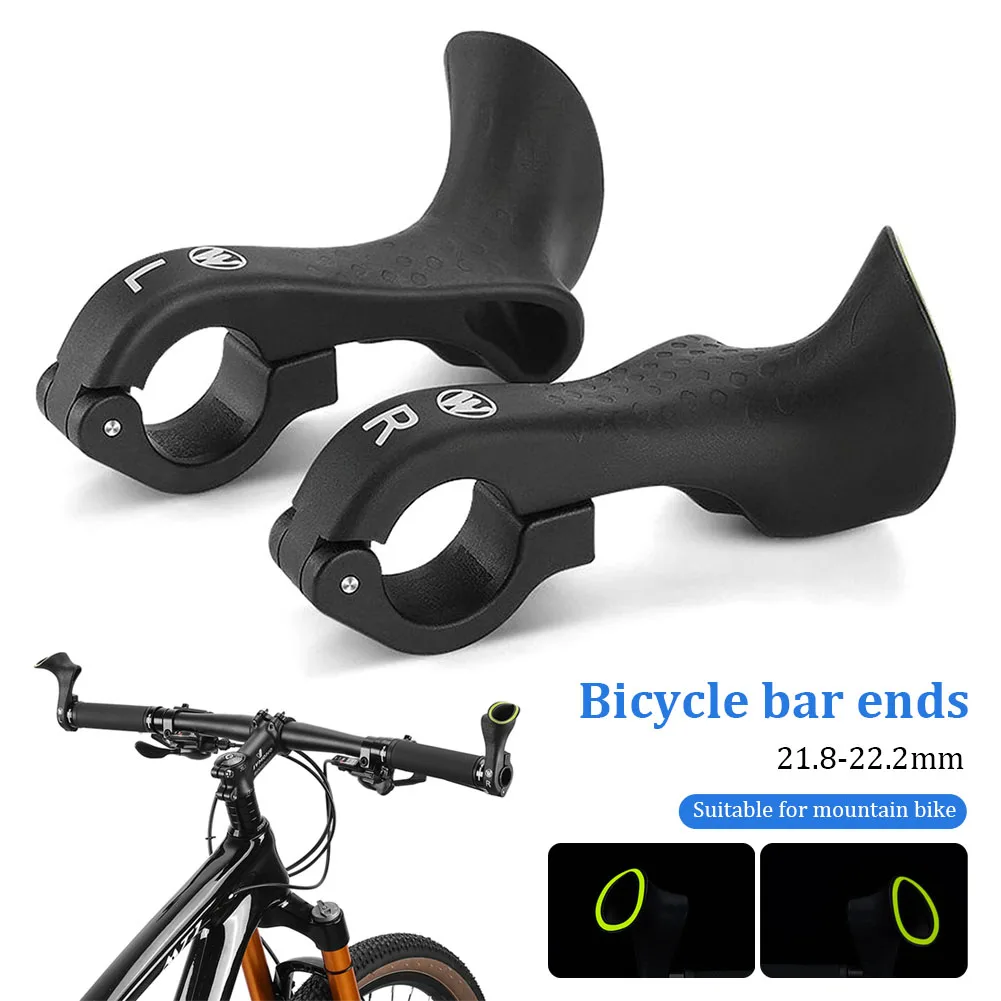 

Bicycle Ergonomic Bar Ends for MTB Road Cross-country Bicycle Bike Handlebar Extender Suitable for 21.8-22.2mm Handlebar