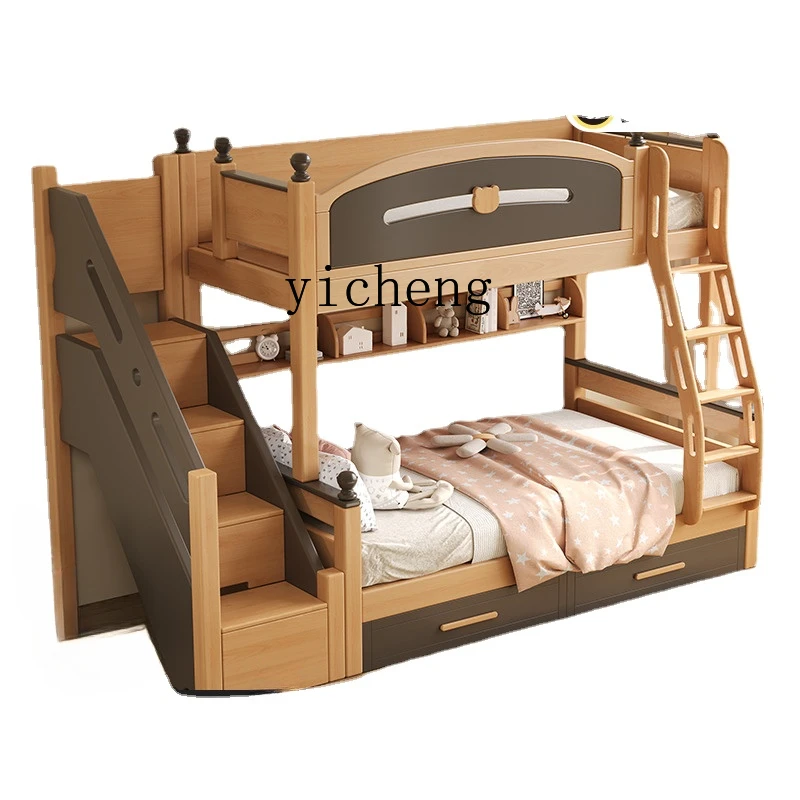 Zws Solid Wood Bunk Bed High and Low Bunk Bed Color Matching Two-Layer Children up and down Bunk Bed
Zws Solid Wood Bunk Bed High and Low Bunk Bed Color Matching Two-Layer Children up and down Bunk Bed