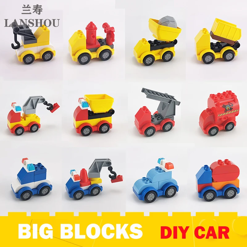 Big Size Building Blocks DIY Construction Vehicle Digger Bucket Shovel Truck Compatible Large Bricks Children Assembly Toys Gift
Big Size Building Blocks DIY Construction Vehicle Digger Bucket Shovel Truck Compatible Large Bricks Children Assembly Toys Gift