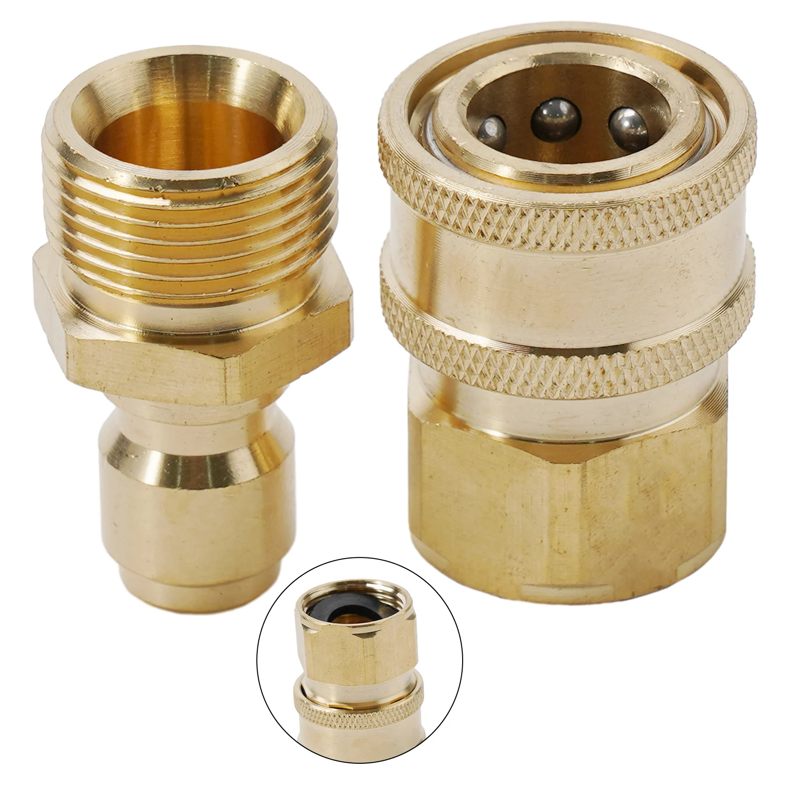 1SET 3/8 Female Quick Connect 3/8 Male Quick Connect For Your Pressure Washer Hose Adapter Quick Connect Kit
1SET 3/8 Female Quick Connect 3/8 Male Quick Connect For Your Pressure Washer Hose Adapter Quick Connect Kit