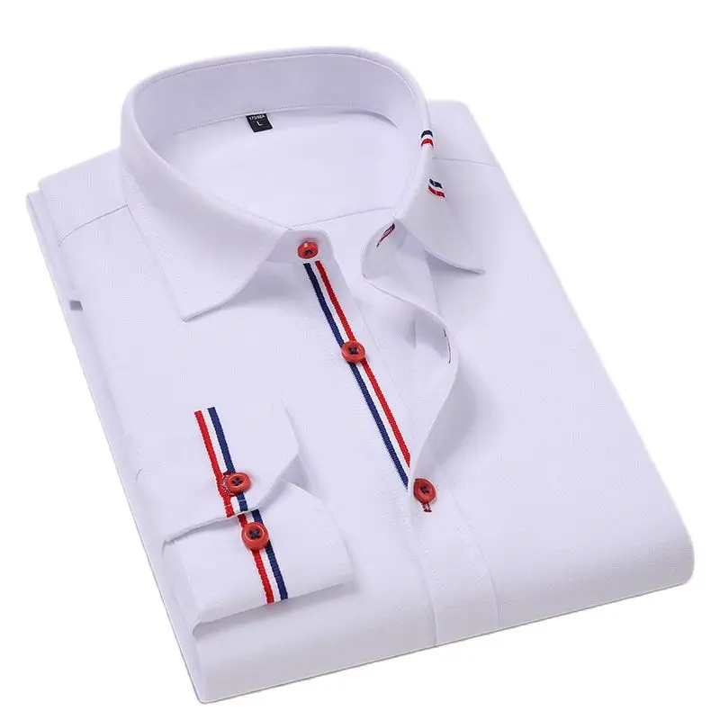 Quality Men's Long Sleeve Oxford Striped Casual Shirt Front Patch Regular-fit Button Down Collar Thick Work Shirts
Quality Men's Long Sleeve Oxford Striped Casual Shirt Front Patch Regular-fit Button Down Collar Thick Work Shirts