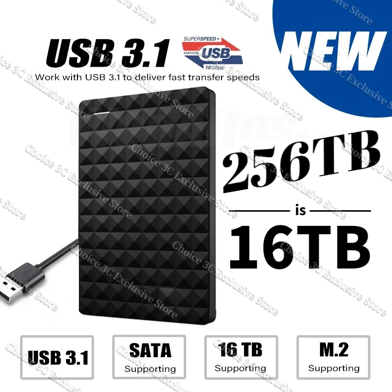 

Seagate Expansion HDD Drive Disk 500GB 1TB 2TB 4TB USB3.0 External HDD 2.5" Portable External Hard Disk 16tb For Desktop Laptop