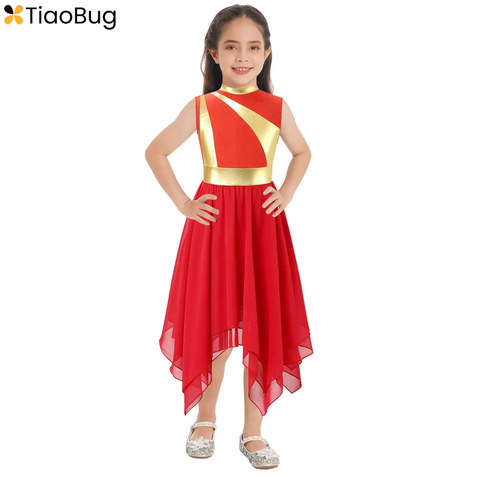 Kids Girls Sleeveless Praise Lyrical Dance Dress Liturgical Worship Costume Stage Performance Party Church Robe Dancewear
Kids Girls Sleeveless Praise Lyrical Dance Dress Liturgical Worship Costume Stage Performance Party Church Robe Dancewear