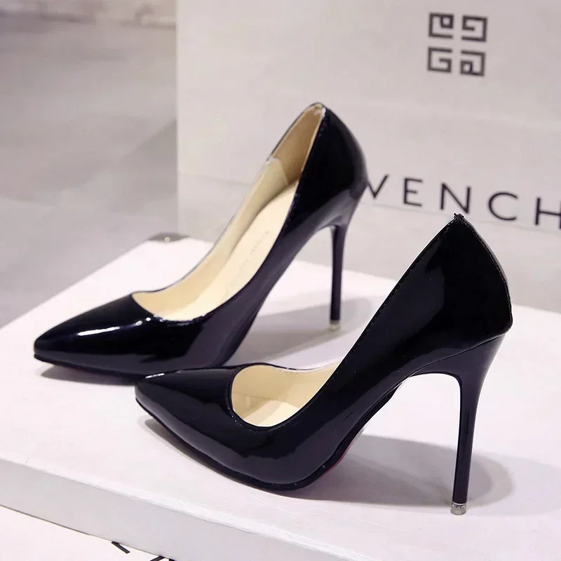2024 New Nude Pumps for Women High Heel Shoes Female Fashion Patent Leather Sexy Pointed Toe Thin Heel Wedding Shoes Plus Size
2024 New Nude Pumps for Women High Heel Shoes Female Fashion Patent Leather Sexy Pointed Toe Thin Heel Wedding Shoes Plus Size